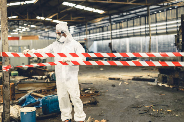 Professional Hoarding Cleanup technician working in Massapequa, NY